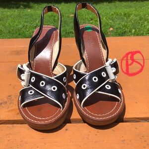 Stylish Black and White Michael Kors Women's Sandals
